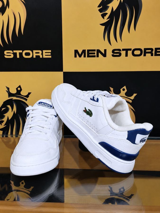 Tênis Lacoste Branco (Detalhe Azul)