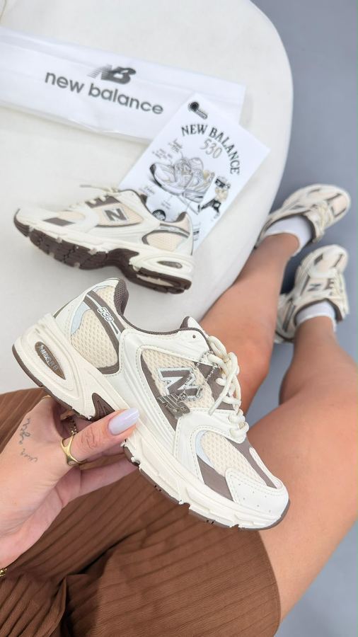 Tênis New Balance 530 Off White/Taupe
